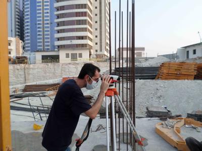 آرماتور بندی و اجرای فونداسیون بهکیش مارینا