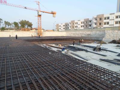 آرماتور بندی و اجرای فونداسیون بهکیش مارینا