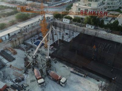 بتن ریزی برج بهکیش مارینا