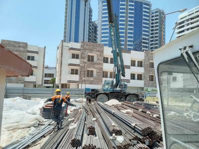 اجرای فونداسیون تاور کرین